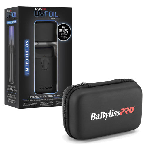 BaBylissPRO UVFOIL Matte Black Single Foil Shaver + Case #FXLFS1MB