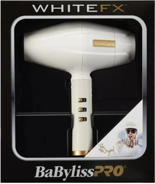 BaBylissPRO WhiteFX High-Performance Turbo Hair Dryer FXBDW1