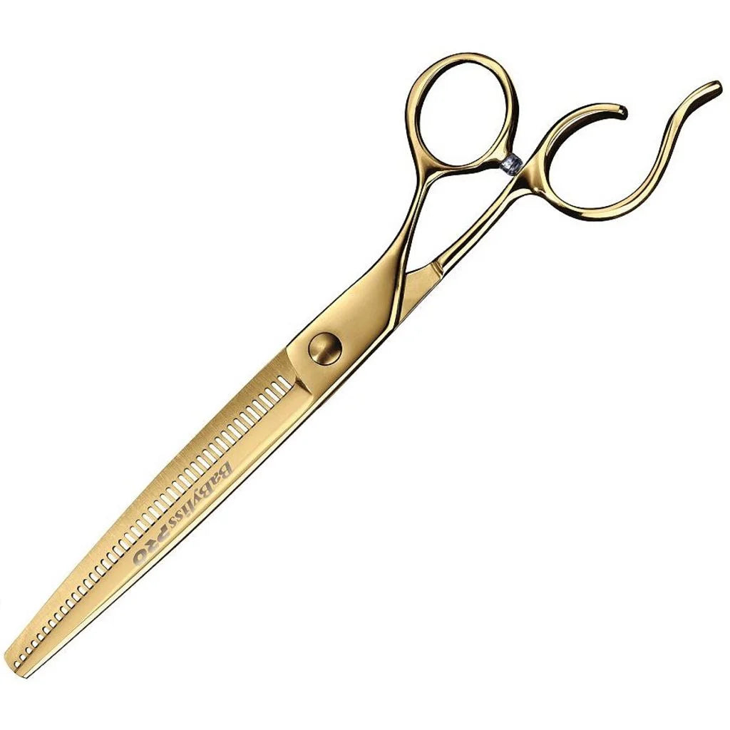 BaBylissPRO gold 7-inch thinning shears FXGBT7