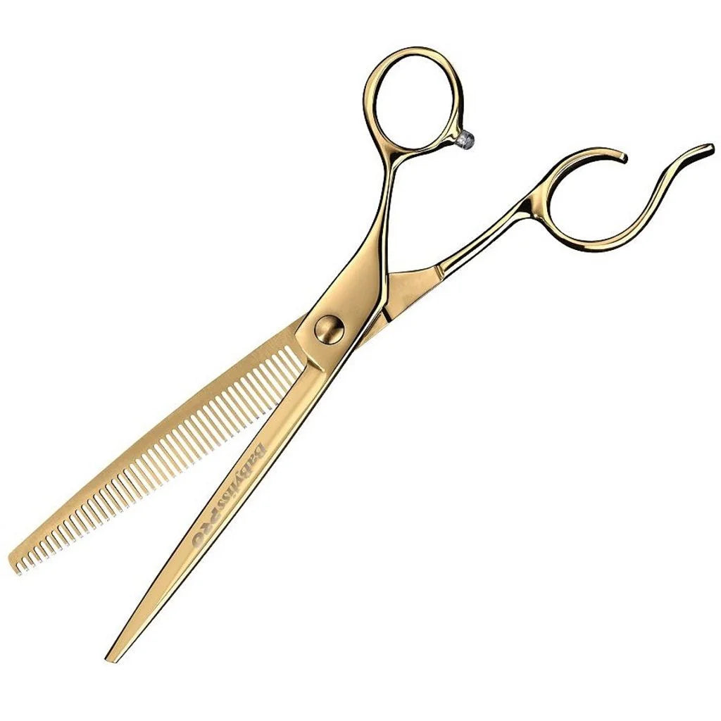 BaBylissPRO gold 7-inch thinning shears FXGBT7
