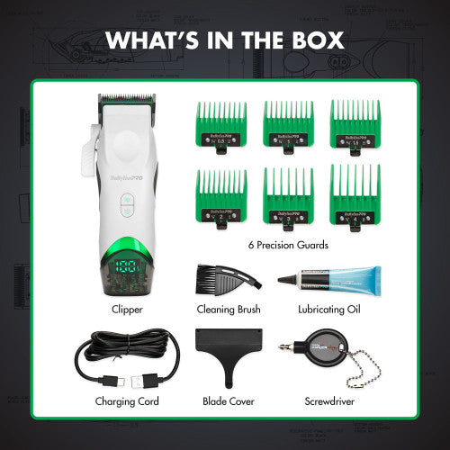 BaBylissPRO x Tomb45 FXT45CTW Wireless Clipper White