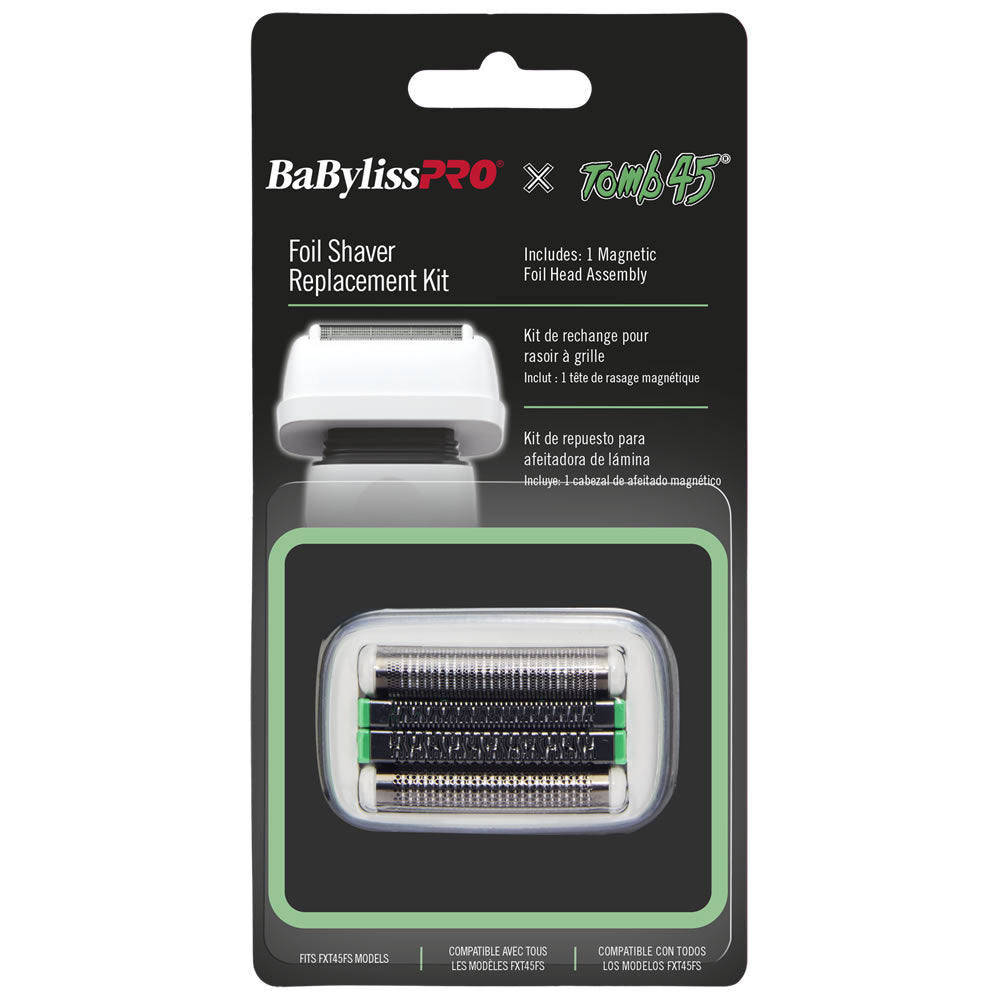 BaBylissPRO x Tomb45 White Double-Foil Shaver Replacement Foil #FXT45RF2W