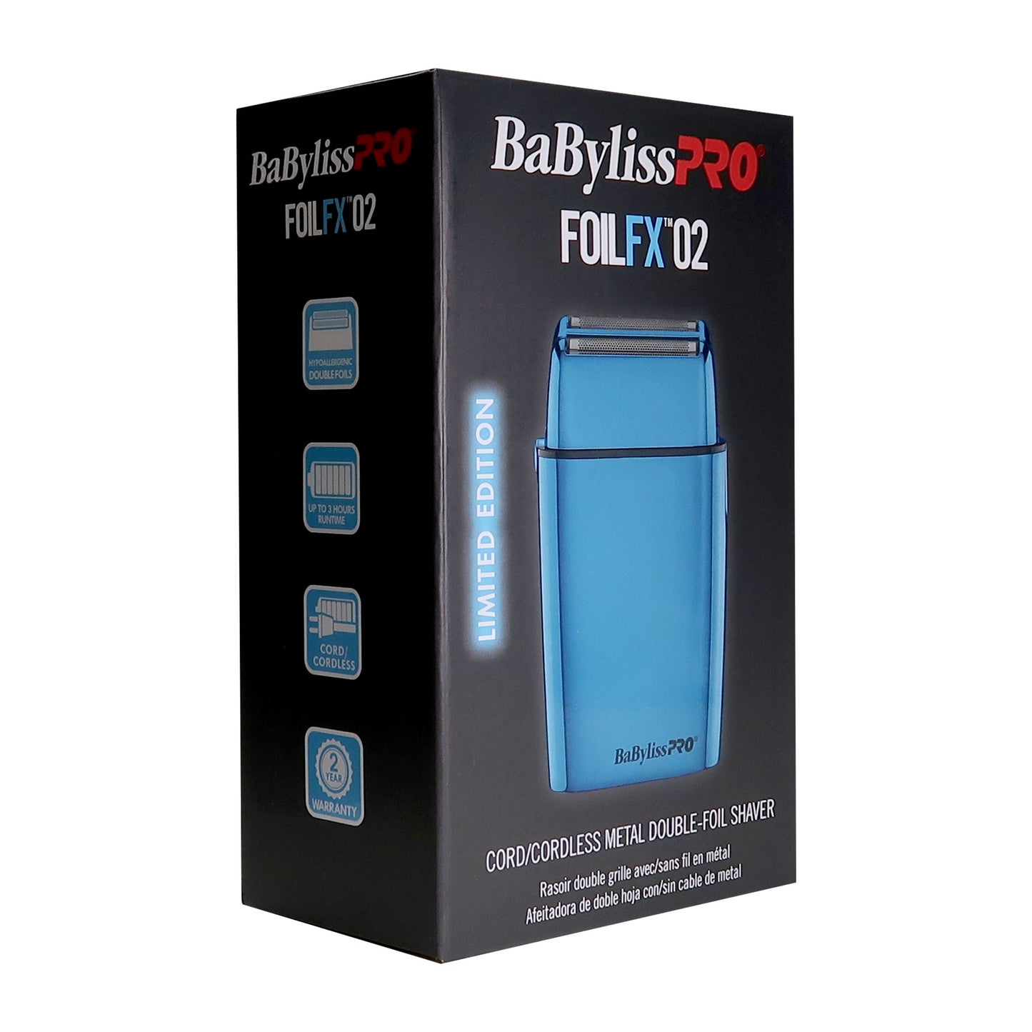 BaByliss Blue Foil Shaver FXFS2BL Limited Edition Cordless Shaver