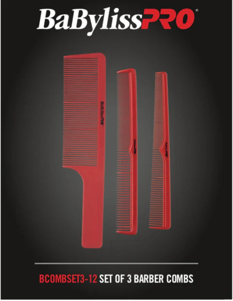 BaByliss PRO Barberology Comb Set # BCOMBSET3