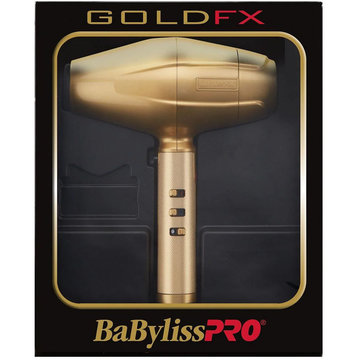 BaByliss Pro GOLDFX High Performance Turbo Dryer – Gold #FXBDG1 | Professional Brushless Motor Hair Dryer