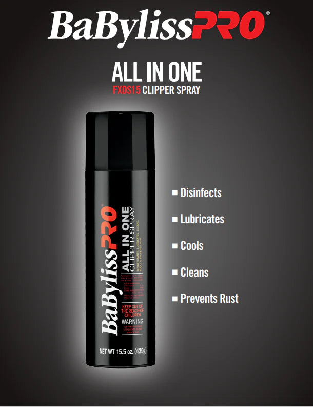 BABYLISS PRO ALL IN ONE CLIPPER SPRAY 15.5 OZ