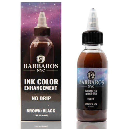 Barbaros Enhancement Ink 2oz Brown Black hairline enhancer