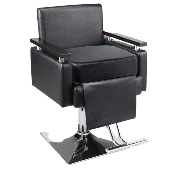 BarberMate Deluxe Child Seat Booster Cushion Black for Barber and Salon Chairs