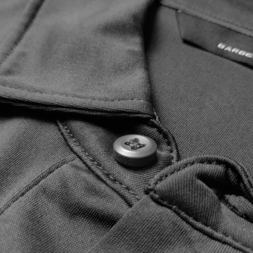 Barber Strong The Barber Polo Gray – Hair-Repellent Professional Barber Shirt