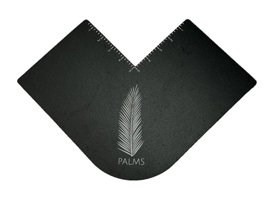 Barber enhancement card lineup tool hair fiber guide
