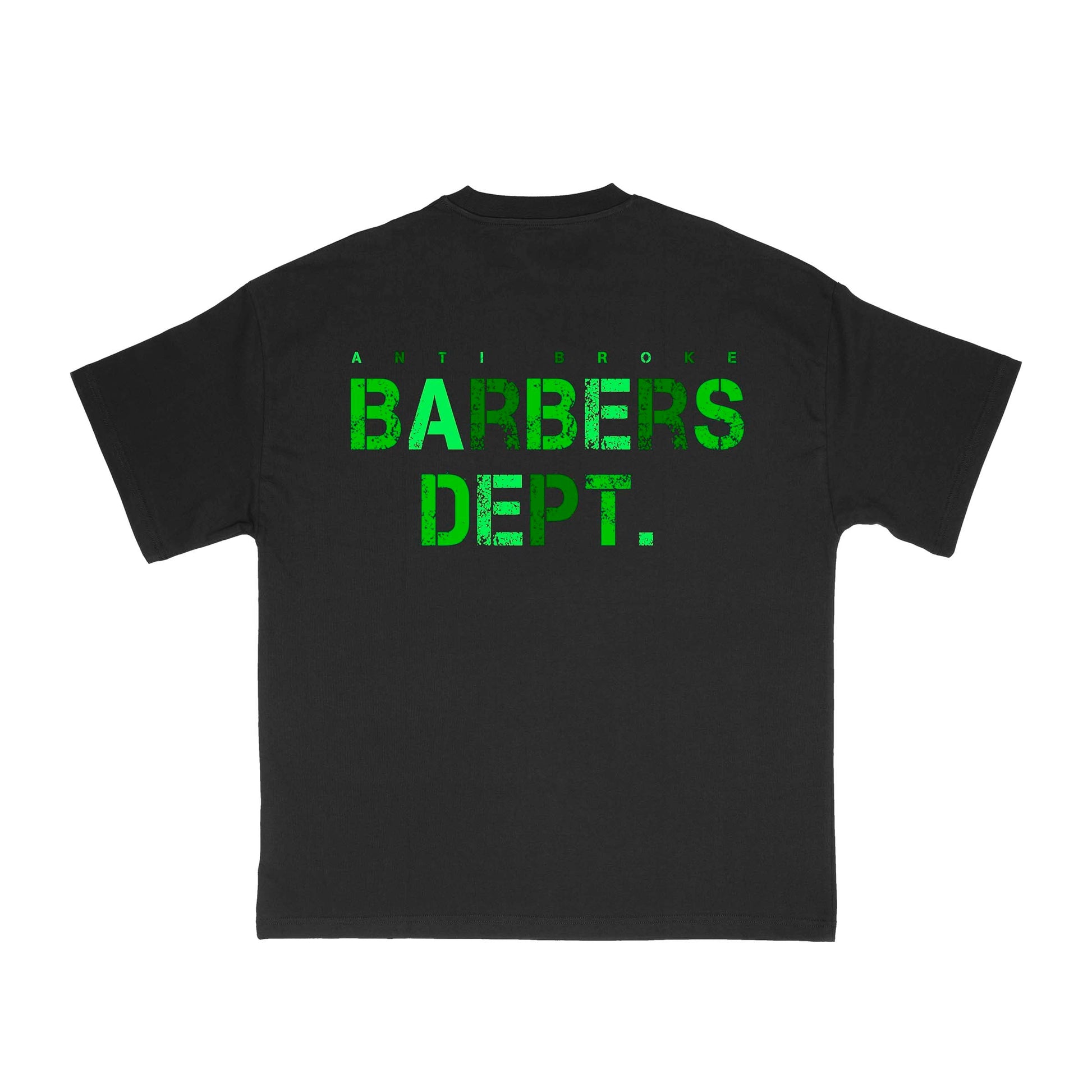 Barbers Dept Black Green Graphic T-Shirt Premium Barber Streetwear
