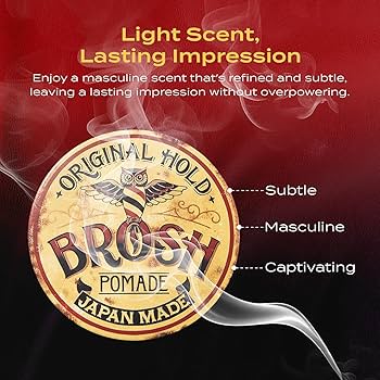 Brosh Original Hold Pomade strong hold medium gloss