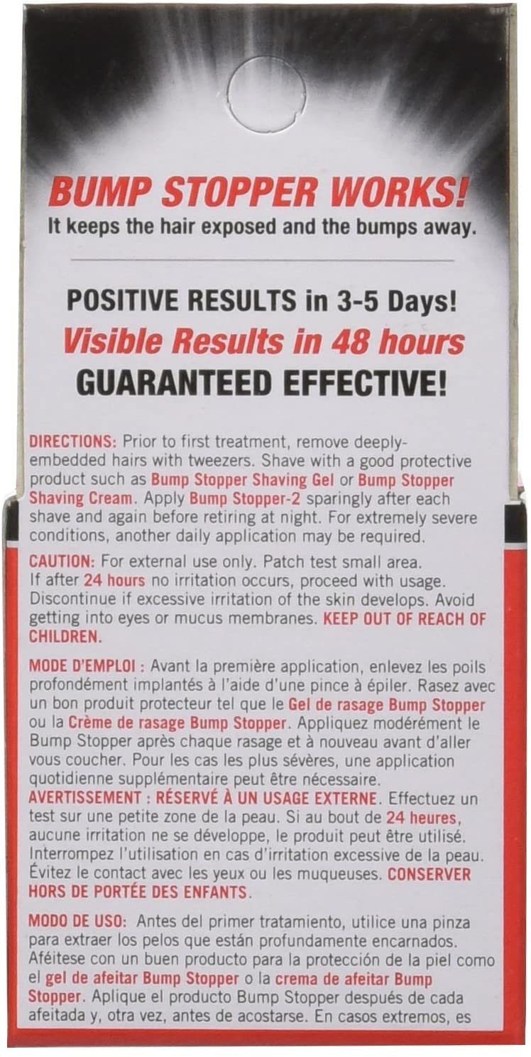 Bump Stopper-2 Razor Bump Treatment – Double Strength Formula (.5 oz)