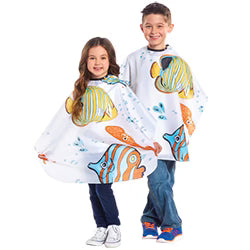 Burmax kids haircut cape tropical fish