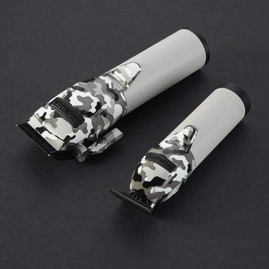 BaBylissPRO LimitedFX Camo FXHOLPK2CAM clipper and trimmer angled view