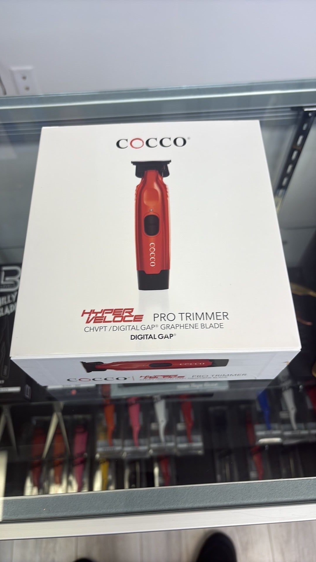 COCCO Hyper Veloce Pro Trimmer Red Limited Edition with Digital Gap DLC Blade