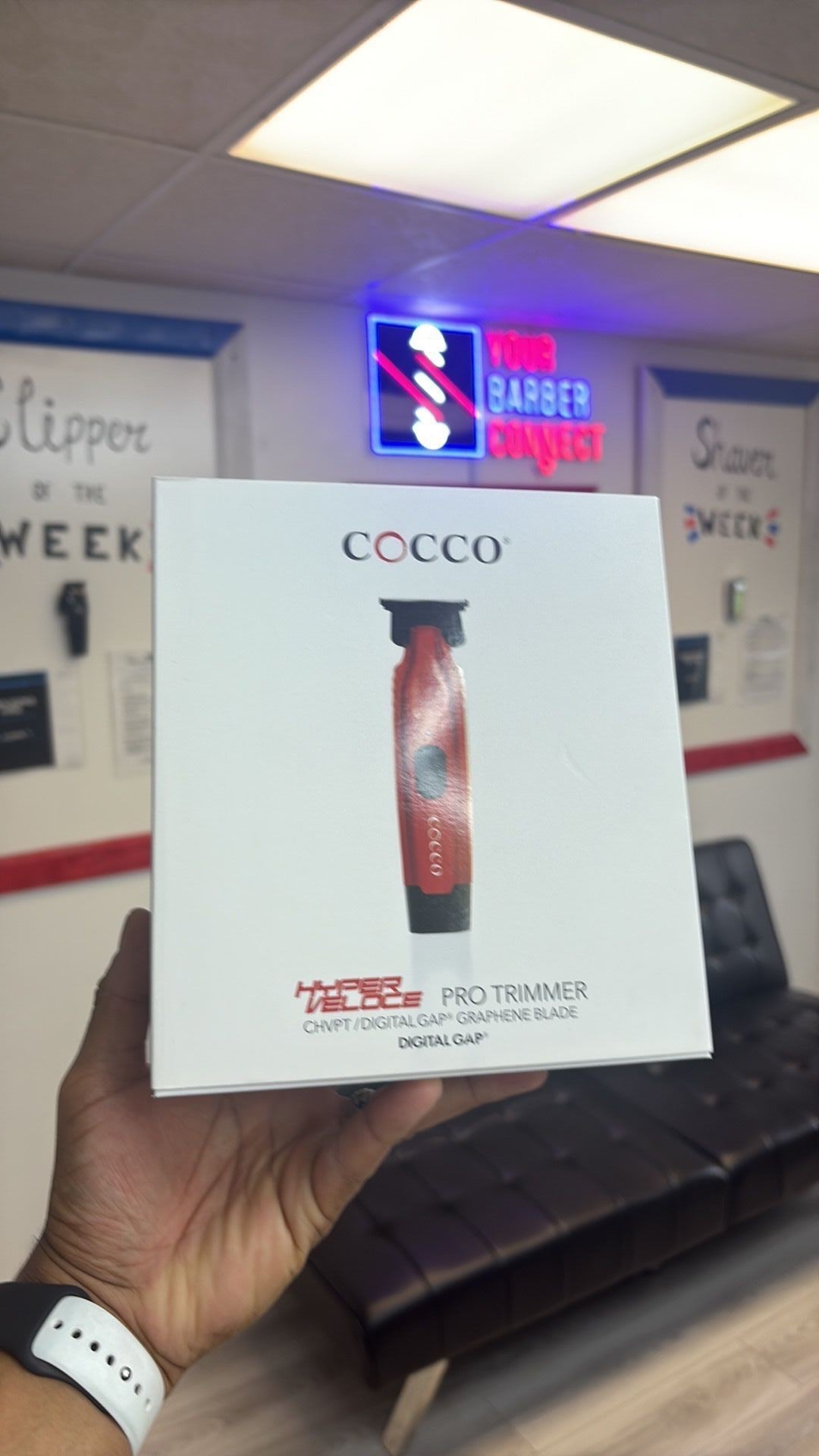 COCCO Hyper Veloce Pro Trimmer Red Limited Edition with Digital Gap DLC BladeYBC