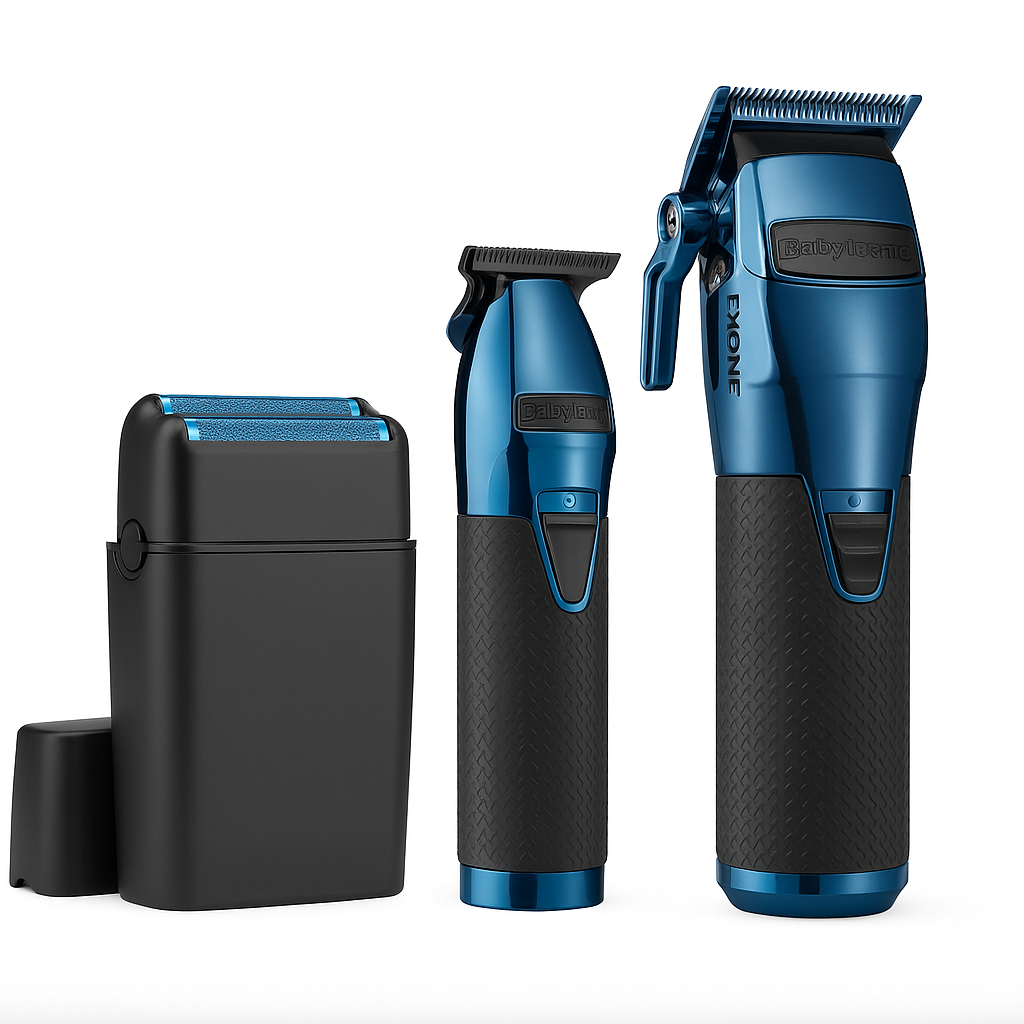 BaBylissPRO Limited FX Black & Blue Pro Bundle – Clipper, Trimmer & Shaver Set