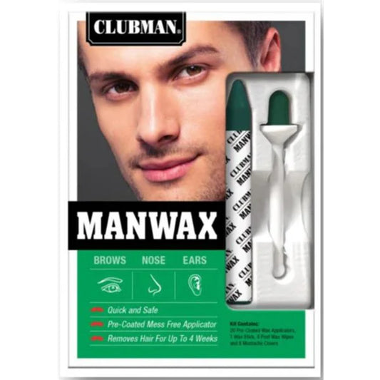 Clubman Manwax Kit Men’s Nose Ear Brow Wax System