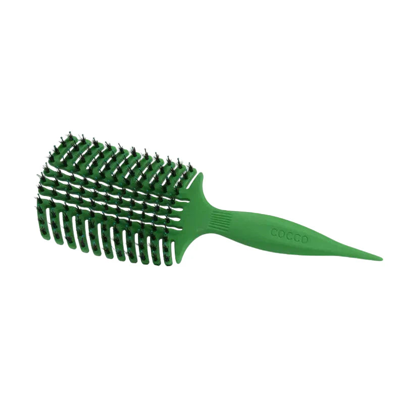 Cocco Aura Vent Boar Brush Green Boar Bristles