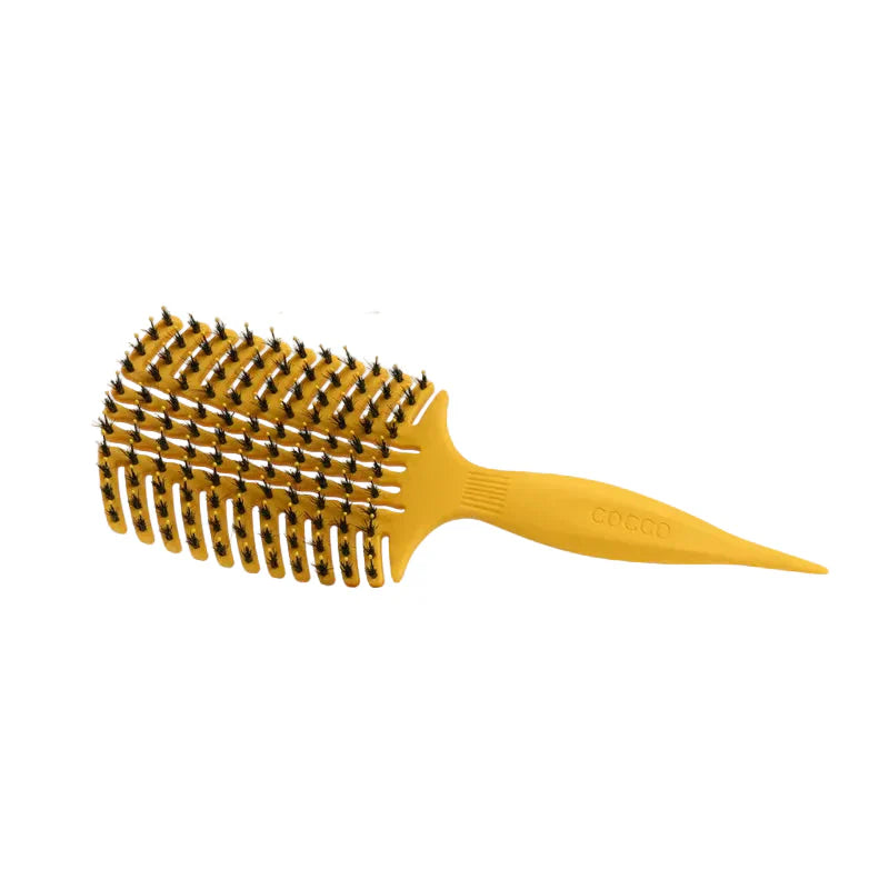 Cocco Aura Vent Boar Brush Yellow Boar Bristles