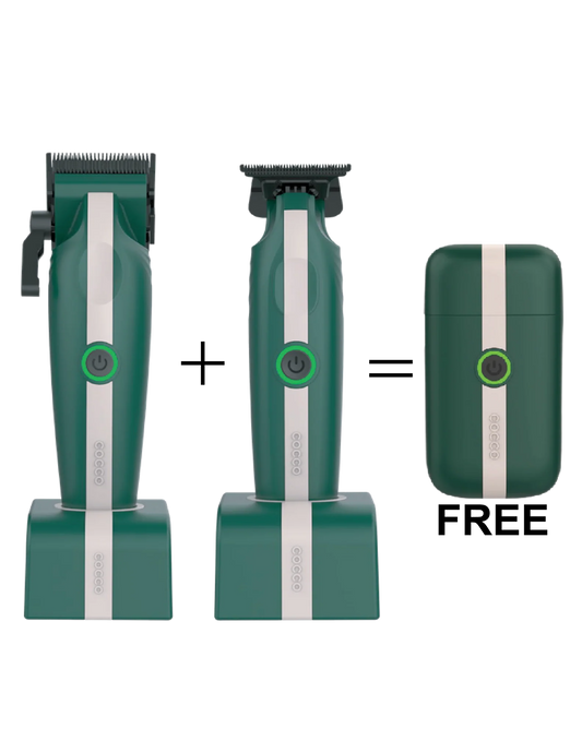 Cocco Veloce Lite Green White Clipper Trimmer Shaver Combo