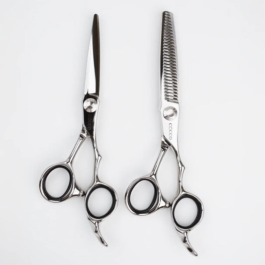 Cocco Hair Bender Pro Super Cobalt Scissor Set – Right Hand Professional Barber Shears