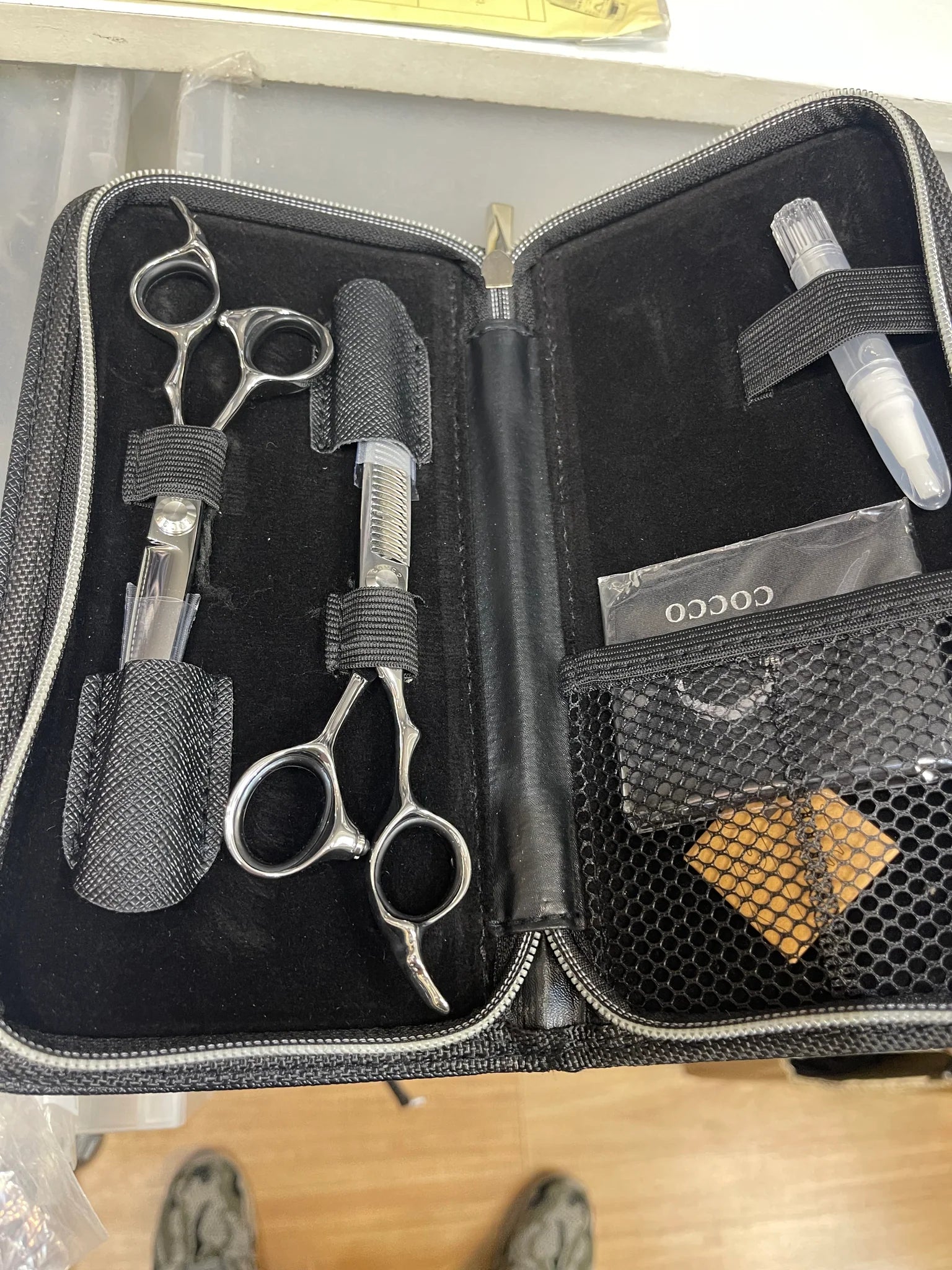 Cocco Hair Bender Pro Super Cobalt Scissor Set – Right Hand Professional Barber Shears