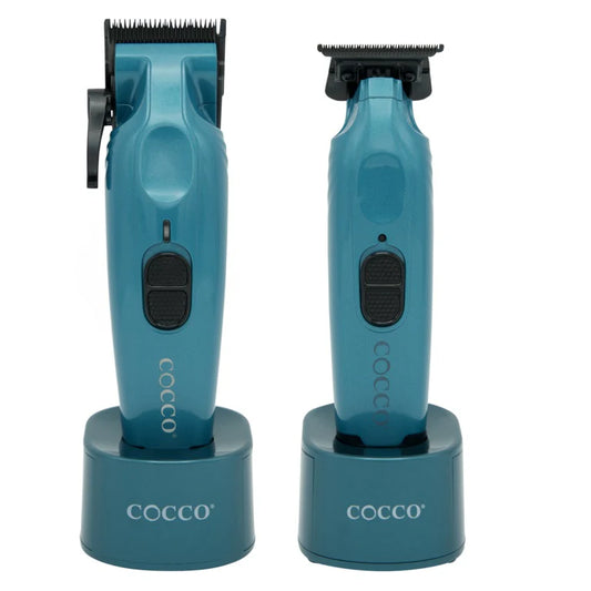 Cocco Hyper Veloce Pro clipper and trimmer combo dark teal
