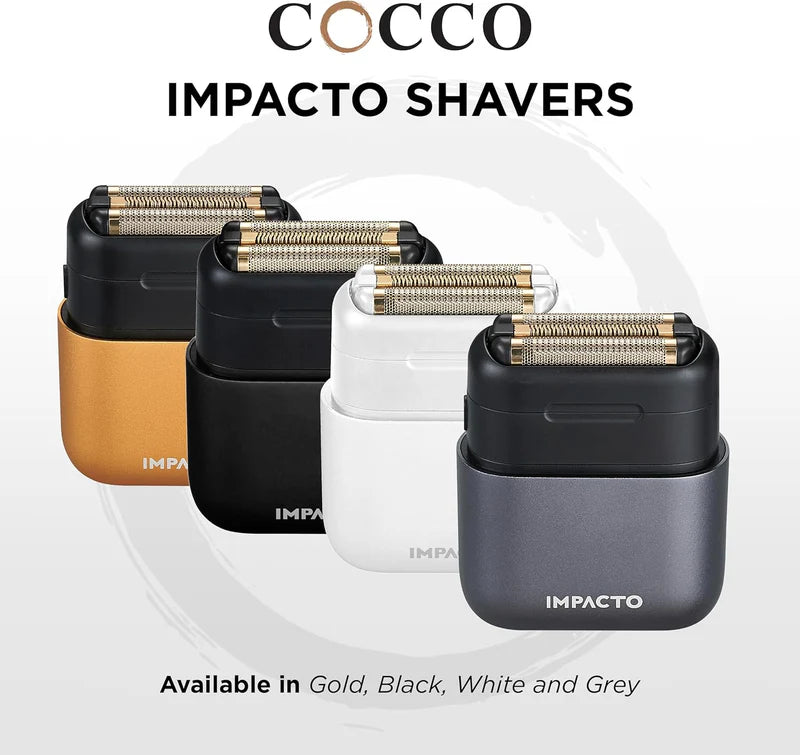 Cocco Impacto Micro wet dry shaver gold titanium triple foil