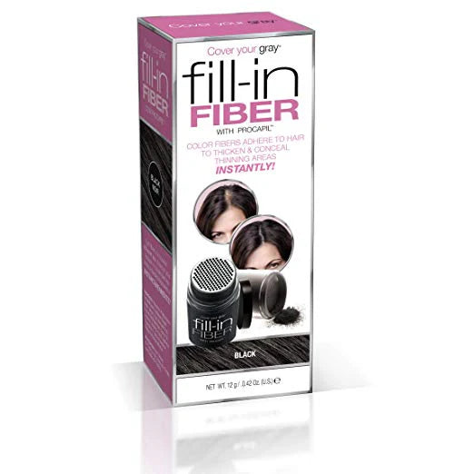 Cover Your Gray Pro Fill-In Fibers with Procapil hair thickener