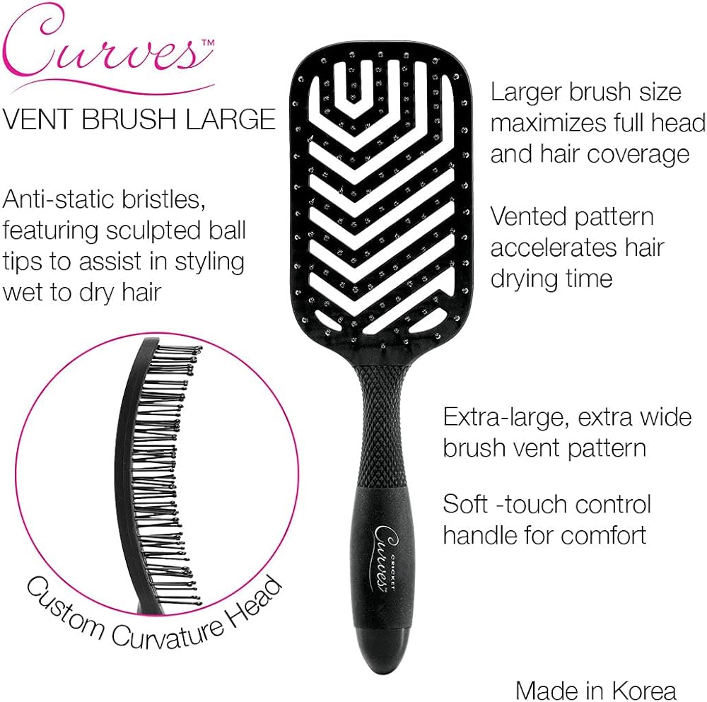 Cricket Static Free Fast Flow XL Extra Large Vent Brush