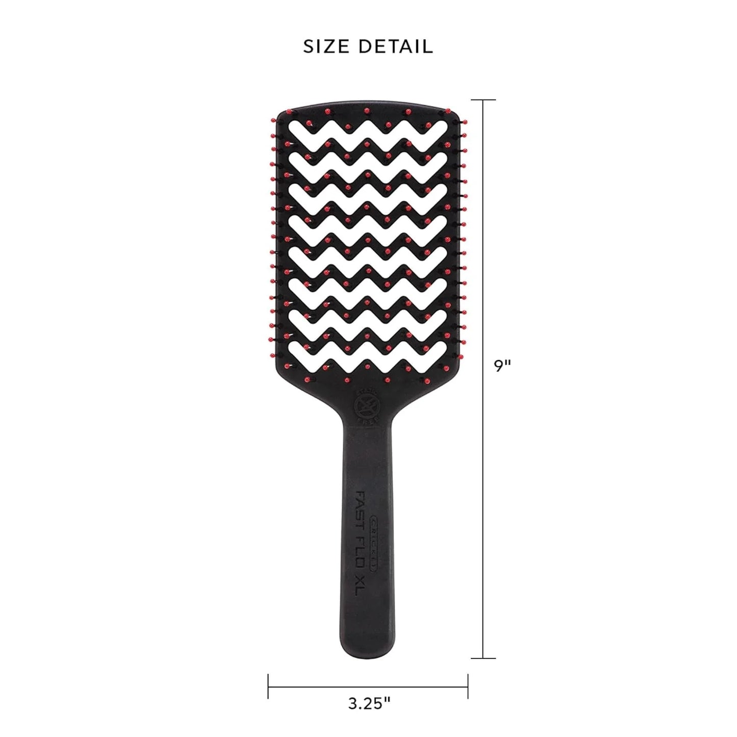Cricket Static Free Fast Flow XL Extra Large Vent Brush