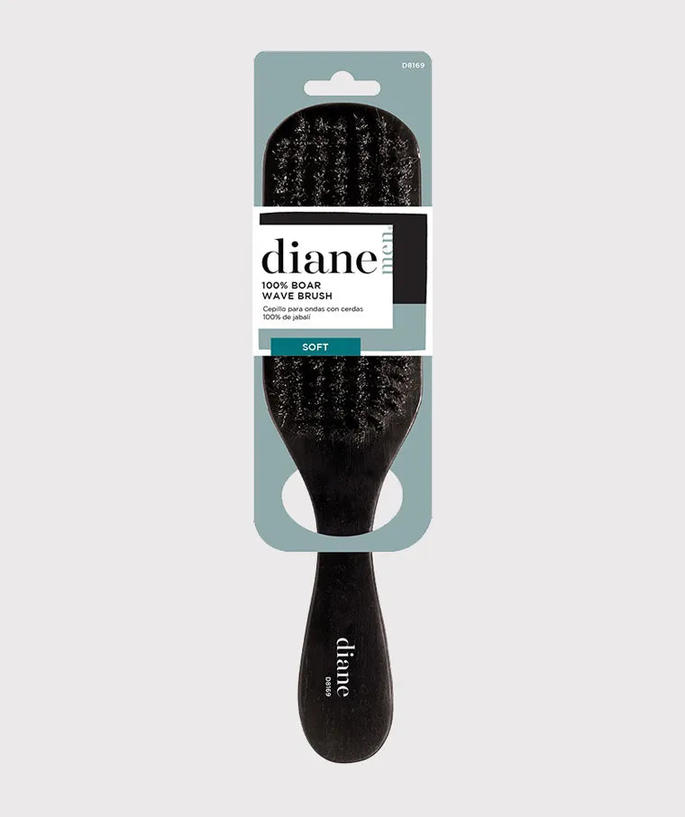 Diane 100% Boar Softy Wave Brush D8169 – Soft Bristle Wave Brush