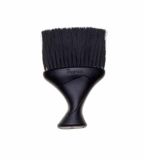 Denman D78 Sanitizable Black Neck Duster Brush with Soft Nylon Bristles