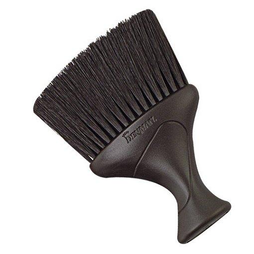Denman D78 Sanitizable Black Neck Duster Brush with Soft Nylon Bristles