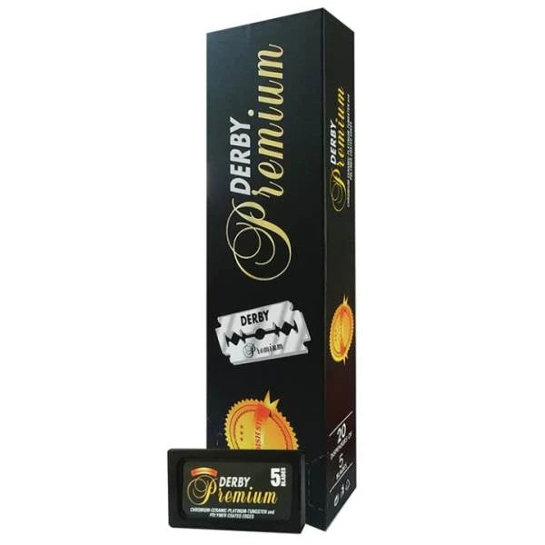 Derby Premium Double Edge Razor Blades – 100 Pack, Swedish Steel
