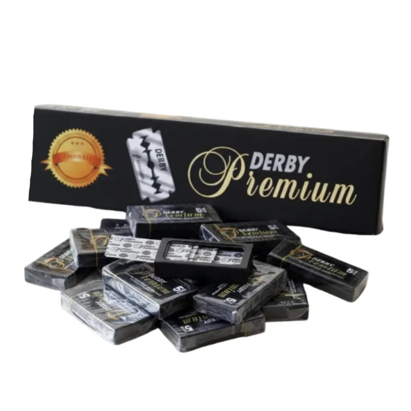 Derby Premium Double Edge Razor Blades – 100 Pack, Swedish Steel