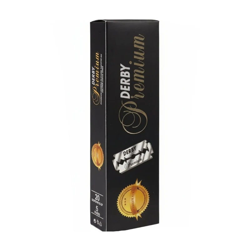 Derby Premium Double Edge Razor Blades – 100 Pack, Swedish Steel
