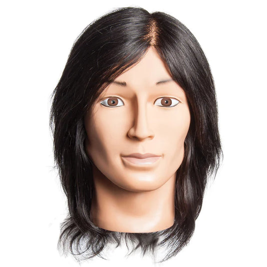Diane Aiden Manikin Head – 100% Human Hair, Level 4 Brown (16–18”)