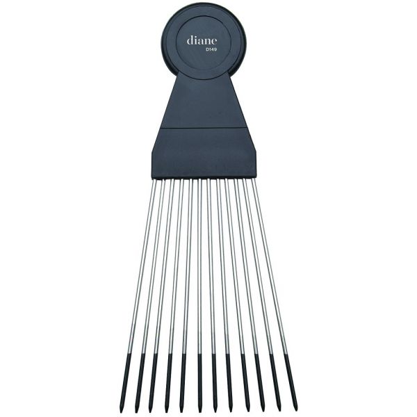 Diane Steel Fan Pick D149 7.5 inch stainless steel hair pick