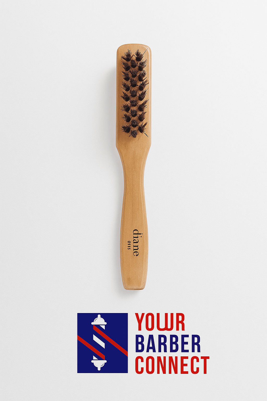 Diane clipper clean brush wooden handle DBB023