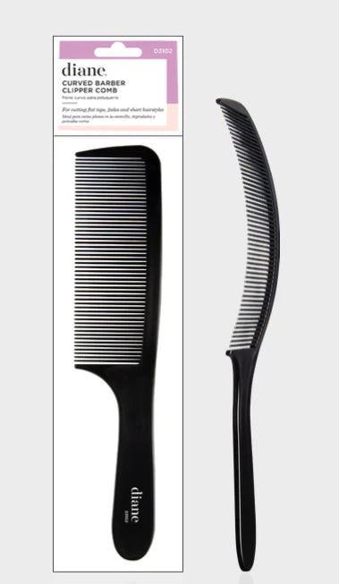 Diane curved barber clipper comb ergonomic fade comb