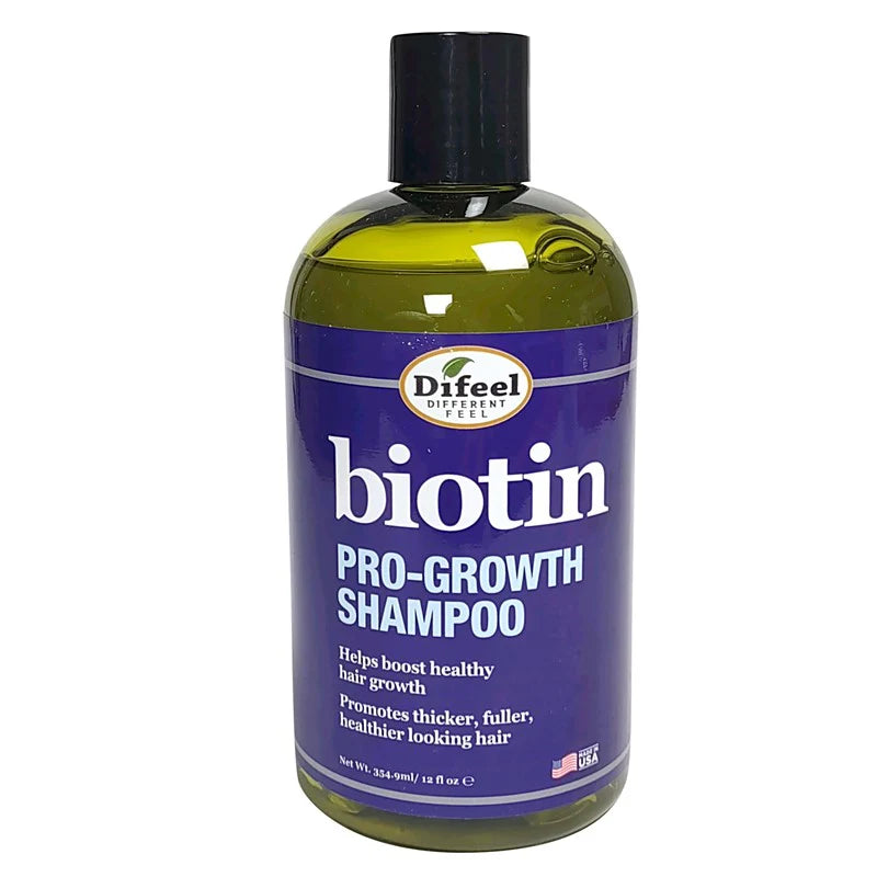 Difeel Pro-Growth Biotin Shampoo 12 oz bottle