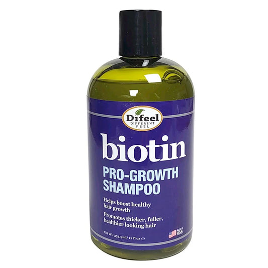 Difeel Pro-Growth Biotin Shampoo 12 oz bottle