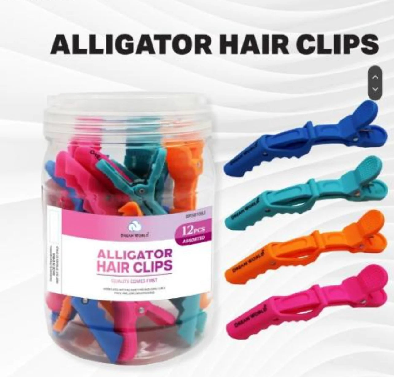 Dream Gator hair clips assorted professional sectioning clips