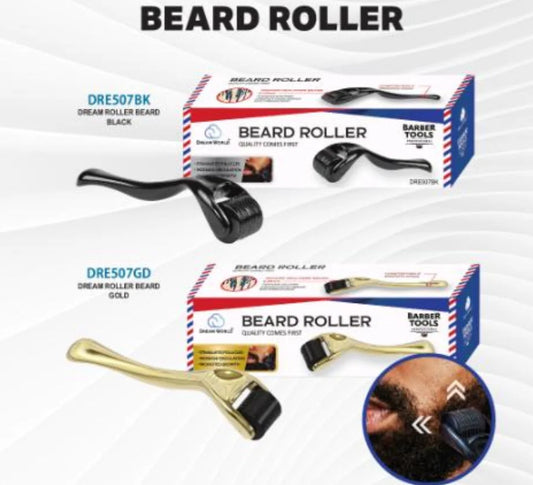 Dream Beard Roller – Stimulates Follicles & Promotes Beard Growth (Gold or Black)