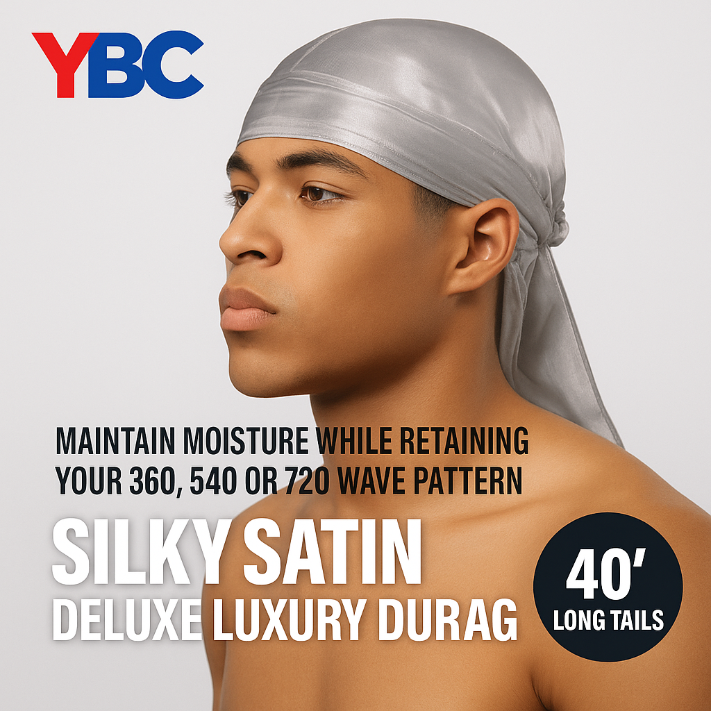 Dream Silky & Shiny Deluxe Du-Rag Gray 12-Pack – smooth thick wave durag