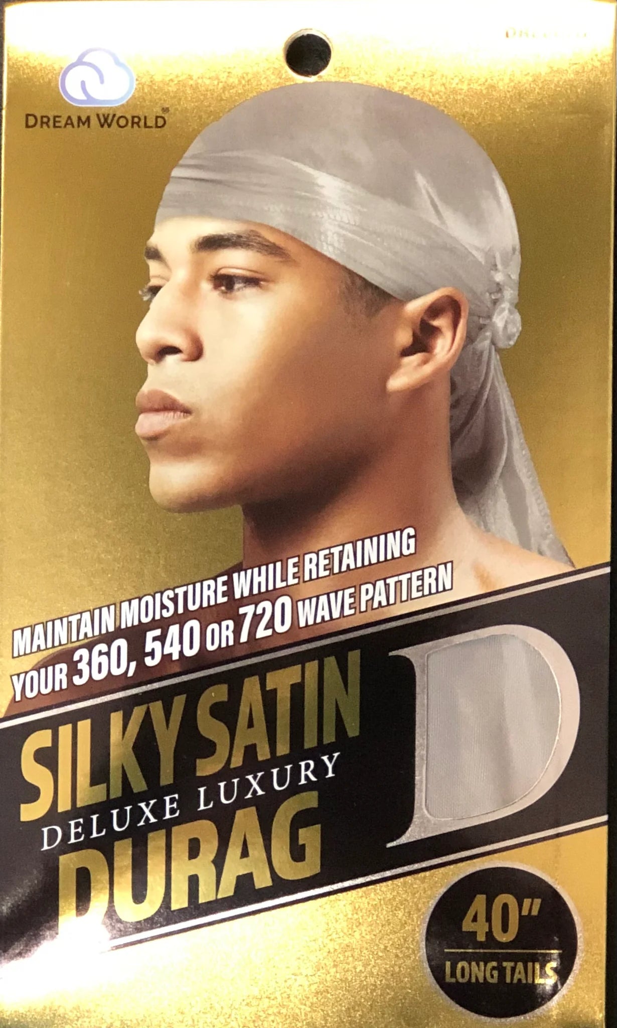 Dream Silky & Shiny Deluxe Du-Rag Gray 12-Pack – smooth thick wave durag