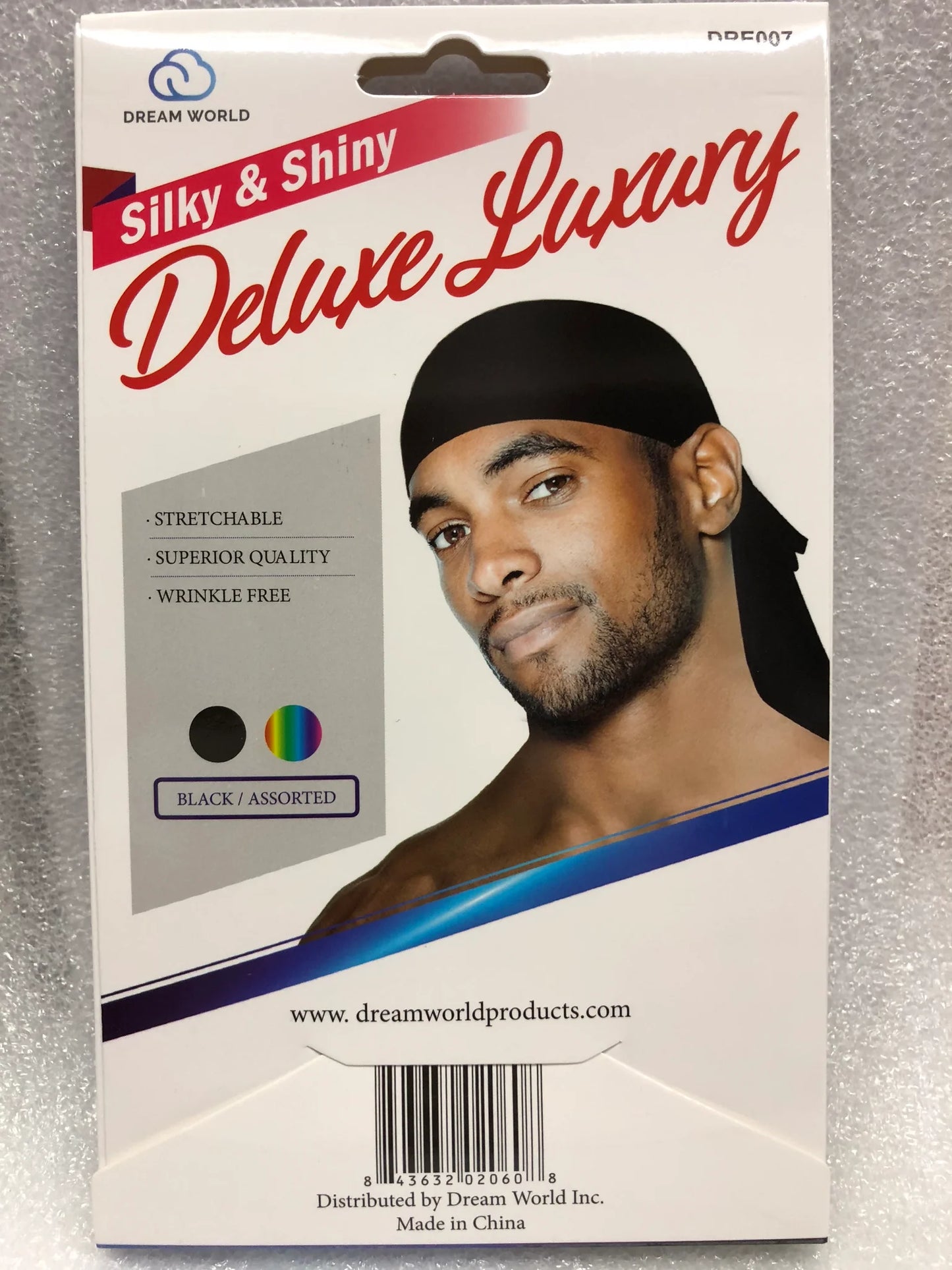 Dream Silky and Shiny Deluxe Du-Rag Assorted #007 - Dozen Pack